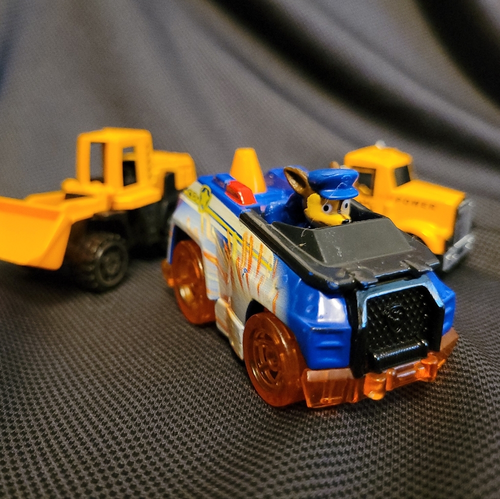 Paw Patrol Police Toy Car with Construction Vehicles set